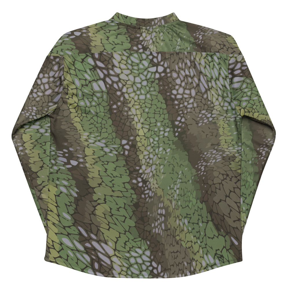 Modern Warfare Dragon Skin Green CAMO hockey fan jersey - Unisex Hockey Fan Jersey