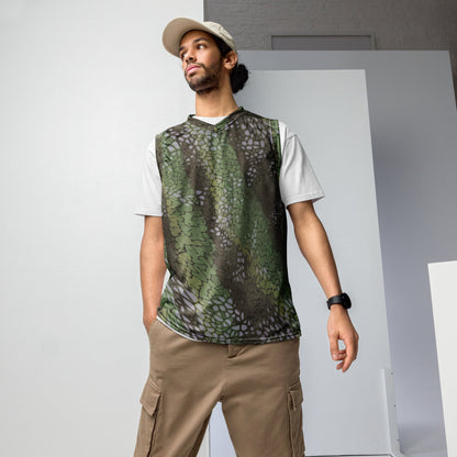 Modern Warfare Dragon Skin Green CAMO unisex basketball jersey - 2XS - Unisex Basketball Jersey