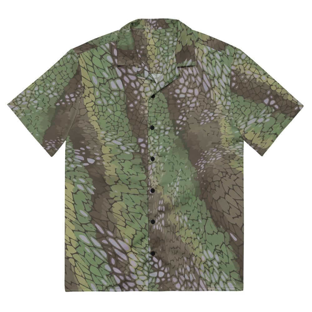 Modern Warfare Dragon Skin Green CAMO Unisex button shirt - 2XS - Button Shirt