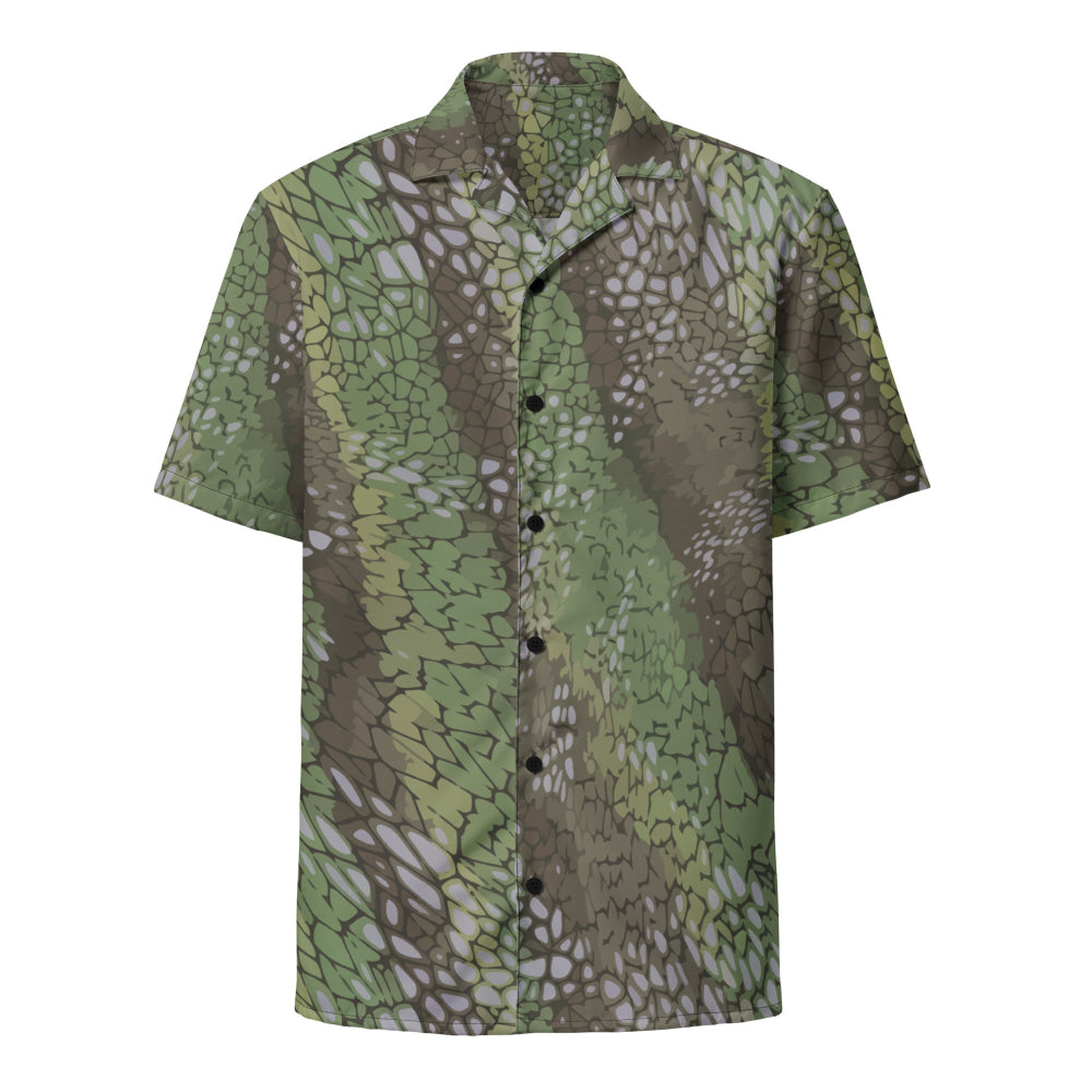 Modern Warfare Dragon Skin Green CAMO Unisex button shirt - Button Shirt