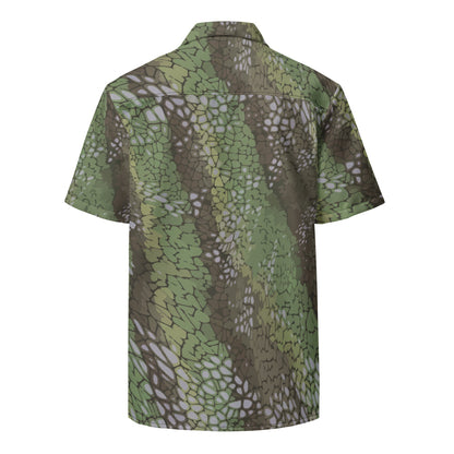 Modern Warfare Dragon Skin Green CAMO Unisex button shirt - Button Shirt