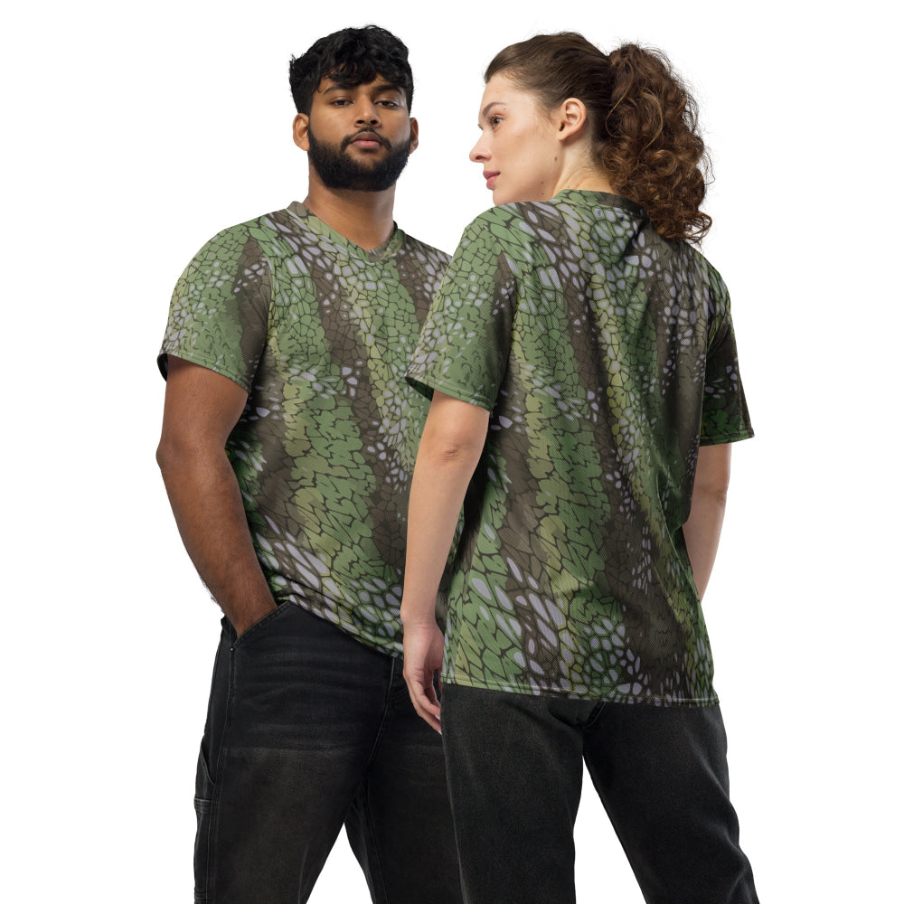 Modern Warfare Dragon Skin Green CAMO unisex sports jersey - 2XS - Unisex Sports Jersey