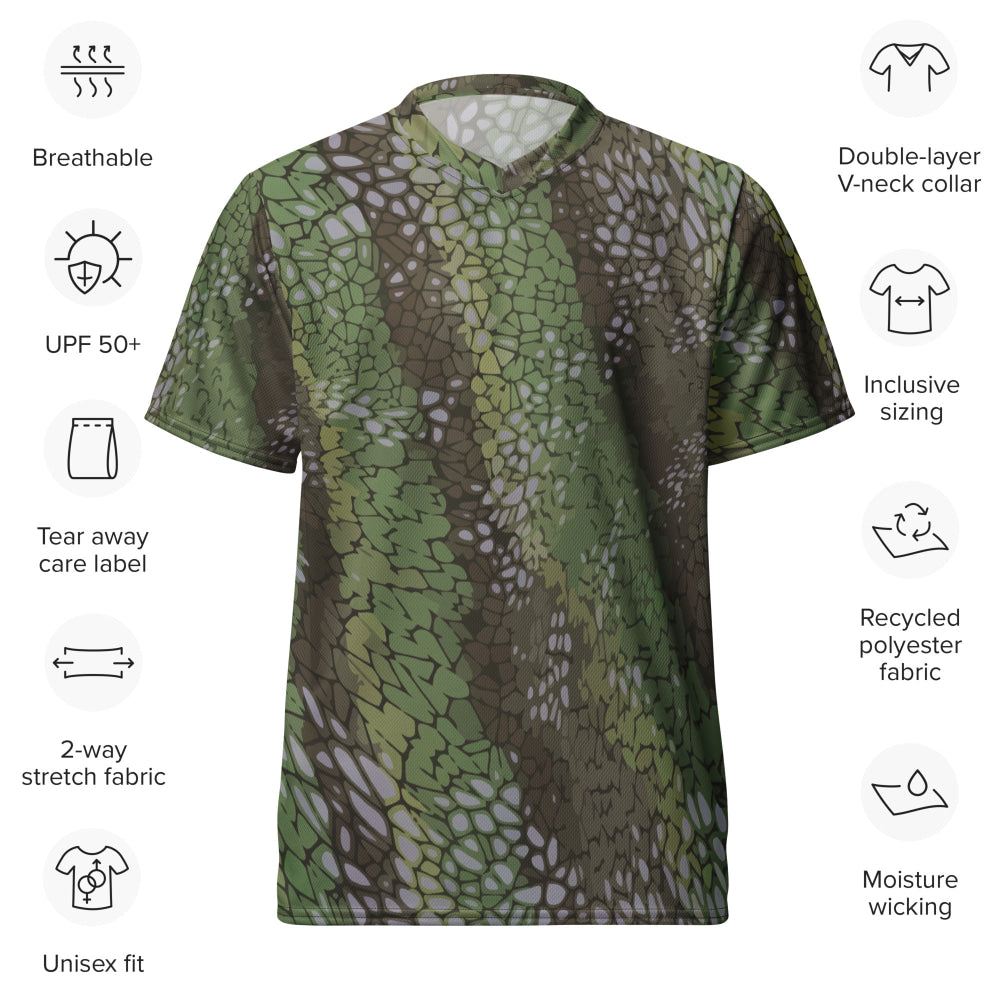 Modern Warfare Dragon Skin Green CAMO unisex sports jersey - Unisex Sports Jersey