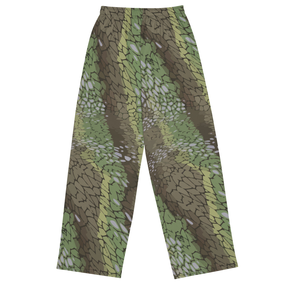 Modern Warfare Dragon Skin Green CAMO unisex wide-leg pants - Unisex Wide-Leg Pants