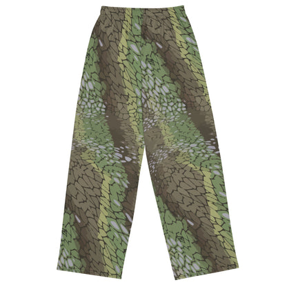 Modern Warfare Dragon Skin Green CAMO unisex wide-leg pants - Unisex Wide-Leg Pants