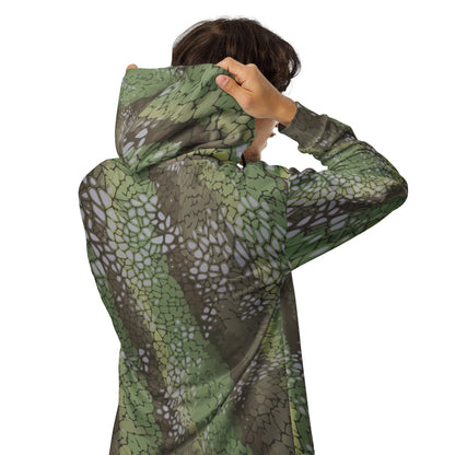 Modern Warfare Dragon Skin Green CAMO Unisex zip hoodie - Zip Hoodie