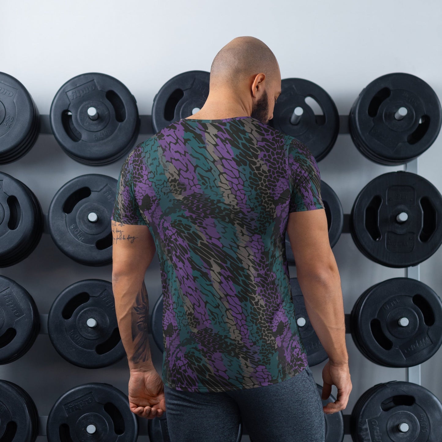 Modern Warfare Dragon Skin Neon CAMO Mens athletic t-shirt - Athletic T-Shirts