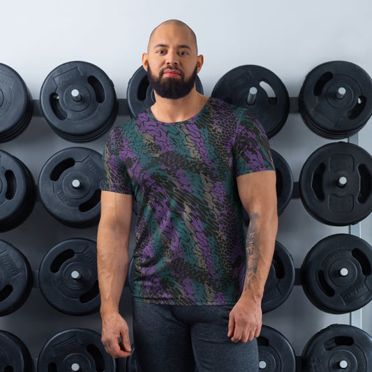 Modern Warfare Dragon Skin Neon CAMO Mens athletic t-shirt - XS - Athletic T-Shirts