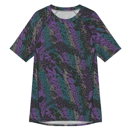 Modern Warfare Dragon Skin Neon CAMO Mens Short-Sleeve Rash Guard - 2XS - Short-sleeve Guards