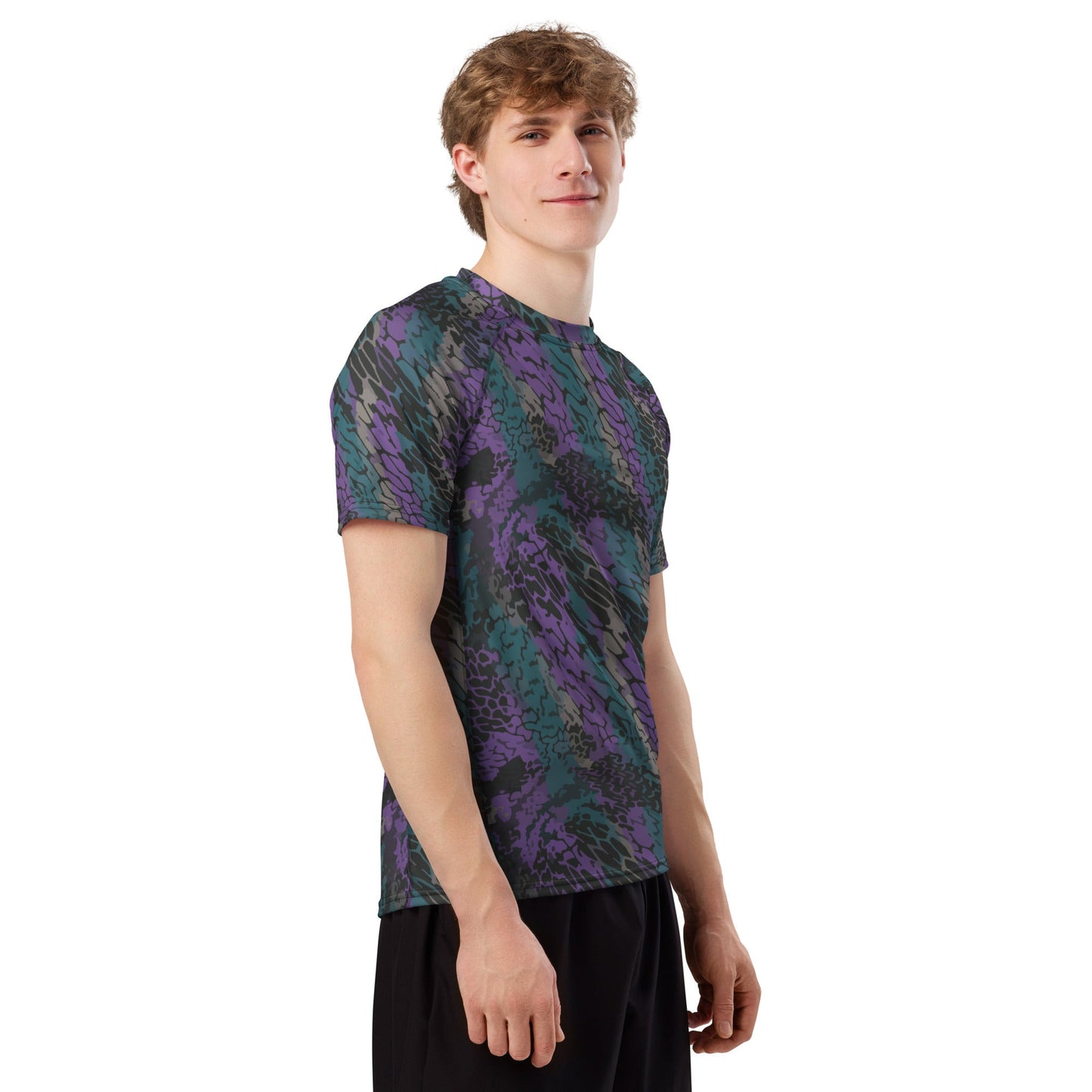 Modern Warfare Dragon Skin Neon CAMO Mens Short-Sleeve Rash Guard - Short-sleeve Guards