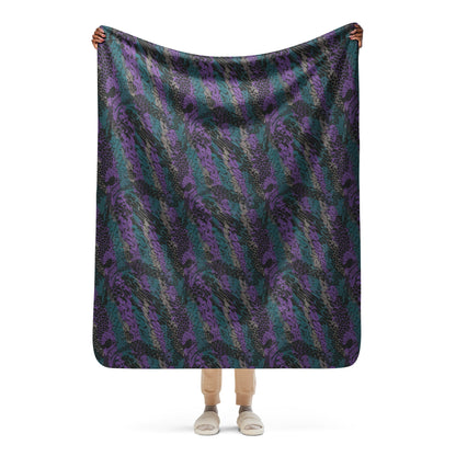 Modern Warfare Dragon Skin Neon CAMO Sherpa blanket - 50″×60″ - Blankets