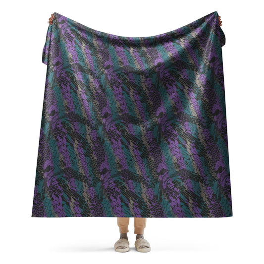Modern Warfare Dragon Skin Neon CAMO Sherpa blanket - 60″×80″ - Blankets