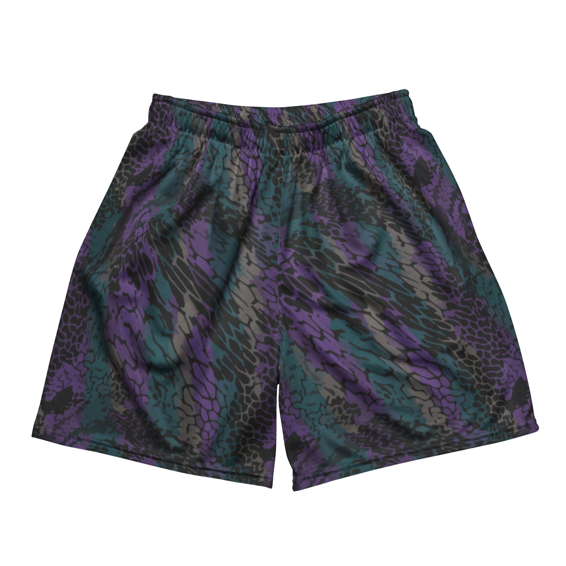Modern Warfare Dragon Skin Neon CAMO Unisex mesh shorts - 2XS - Mesh Shorts