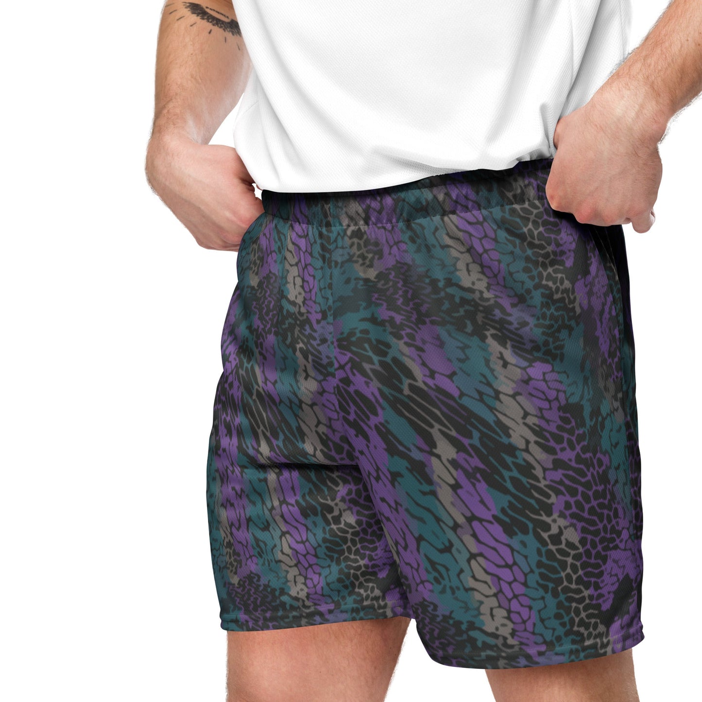 Modern Warfare Dragon Skin Neon CAMO Unisex mesh shorts - Mesh Shorts