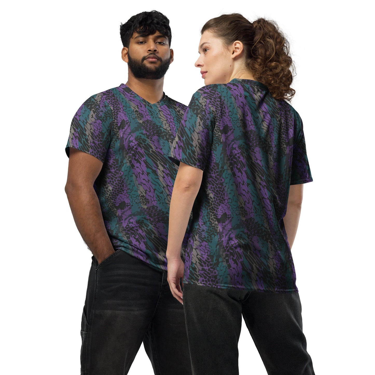 Modern Warfare Dragon Skin Neon CAMO unisex sports jersey - 2XS - Sports Jerseys