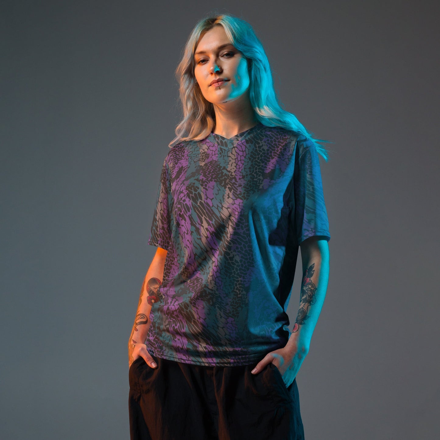 Modern Warfare Dragon Skin Neon CAMO unisex sports jersey - Sports Jerseys