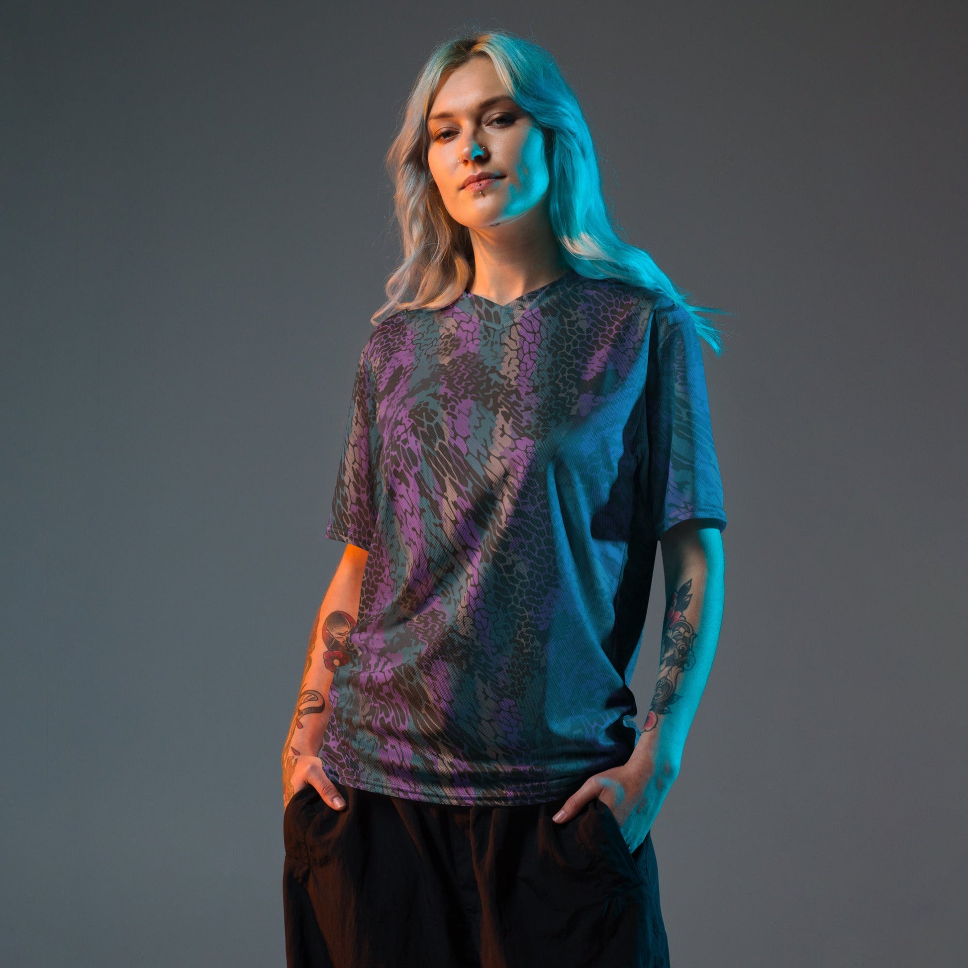 Modern Warfare Dragon Skin Neon CAMO unisex sports jersey - Sports Jerseys