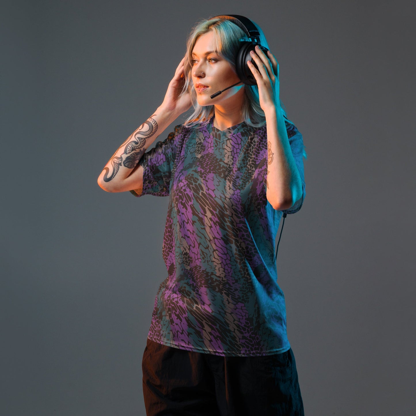 Modern Warfare Dragon Skin Neon CAMO unisex sports jersey - Sports Jerseys