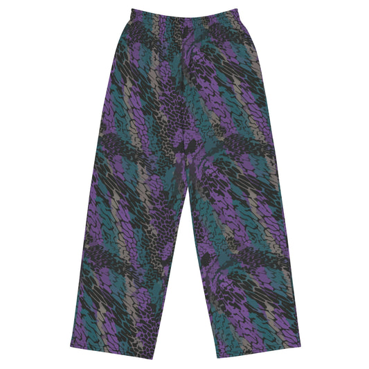 Modern Warfare Dragon Skin Neon CAMO unisex wide-leg pants - 2XS - Wide-leg Pants