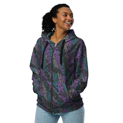 Modern Warfare Dragon Skin Neon CAMO Unisex zip hoodie - Zip Hoodies