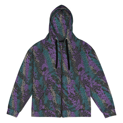 Modern Warfare Dragon Skin Neon CAMO Unisex zip hoodie - 2XS - Zip Hoodies