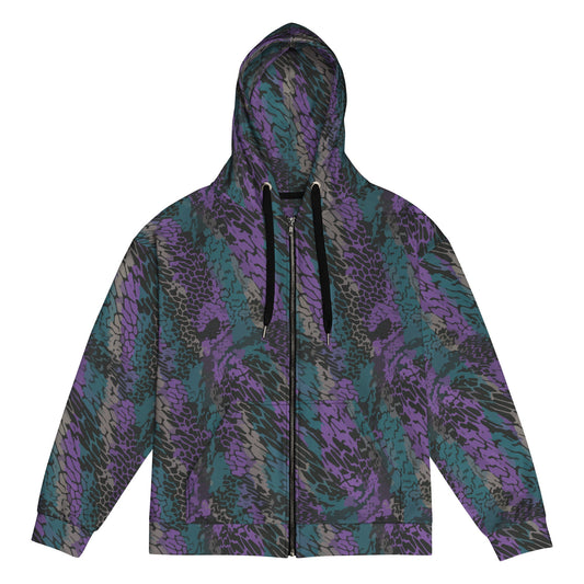 Modern Warfare Dragon Skin Neon CAMO Unisex zip hoodie - 2XS - Zip Hoodies