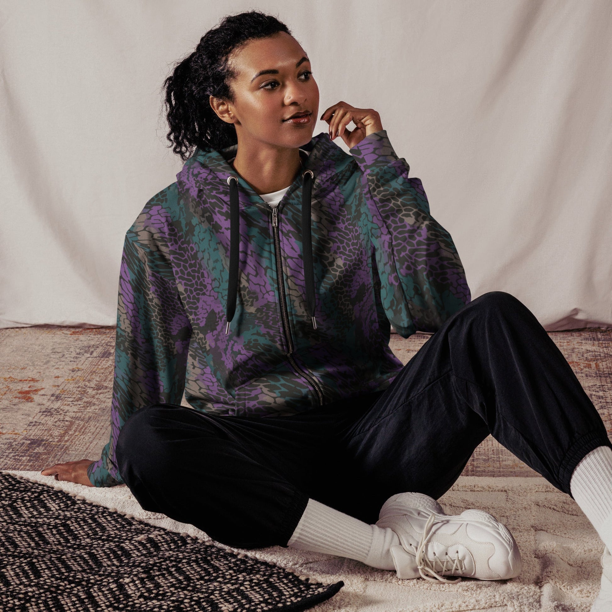 Modern Warfare Dragon Skin Neon CAMO Unisex zip hoodie - Zip Hoodies