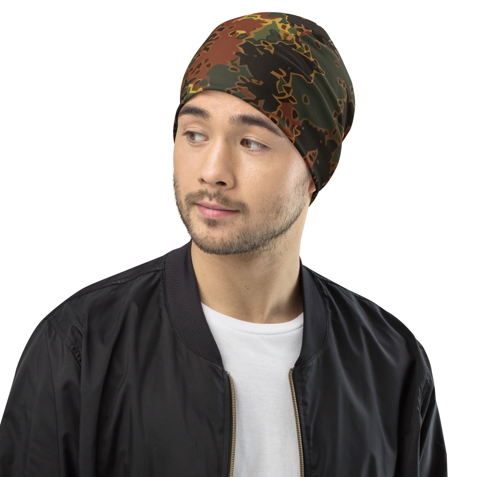 Modern Warfare Fractal Flecktarn Autumn CAMO Beanie - Beanies
