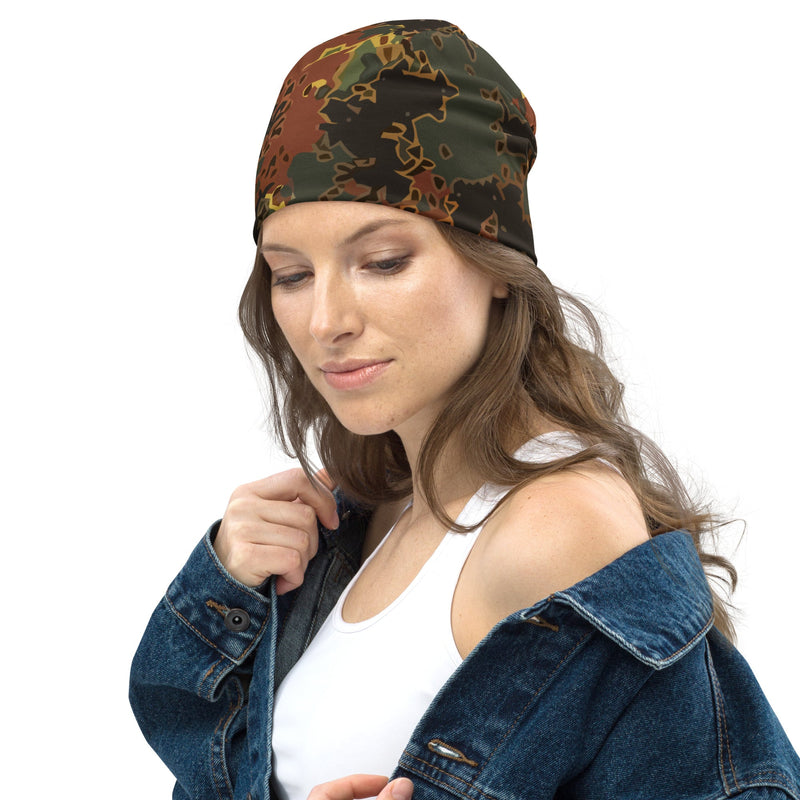 Autumn Fractal CAMO Beanie - Head