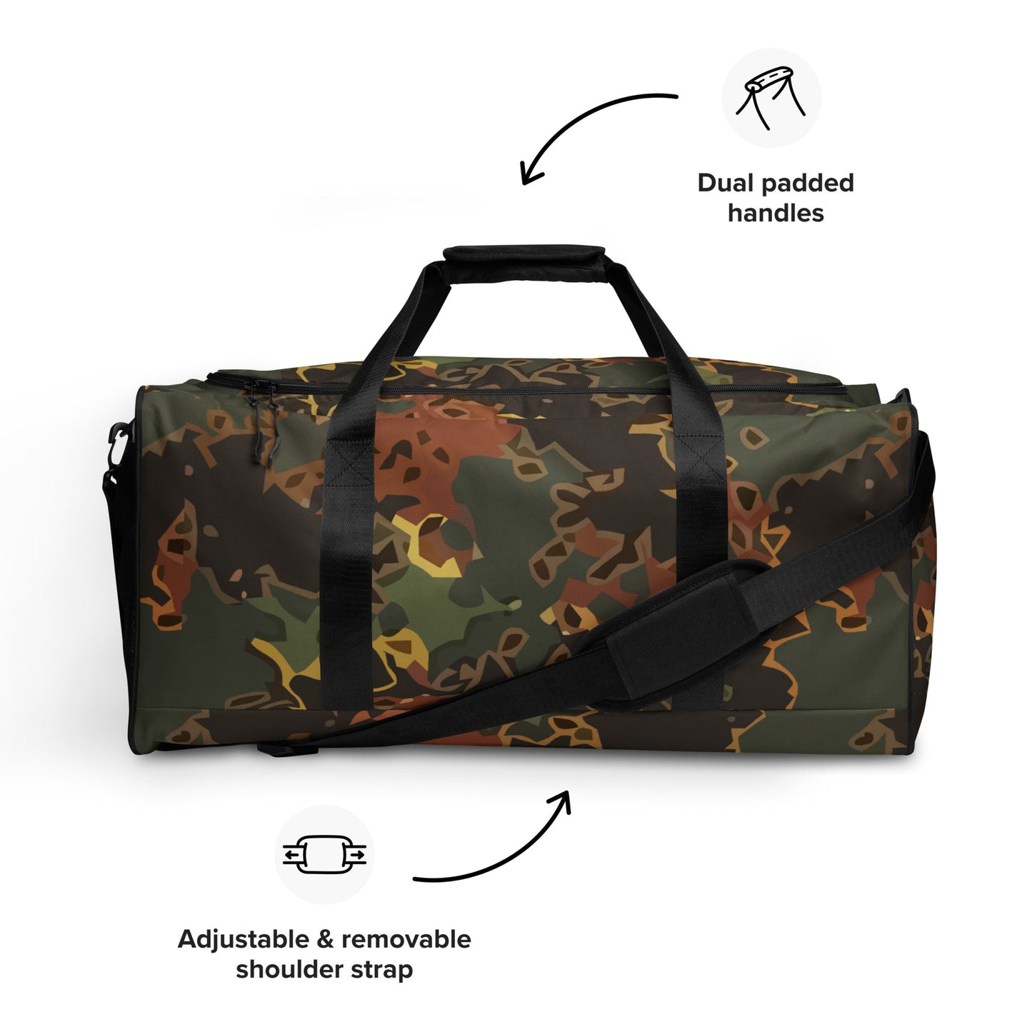 Modern Warfare Fractal Flecktarn Autumn CAMO Duffle Bag
