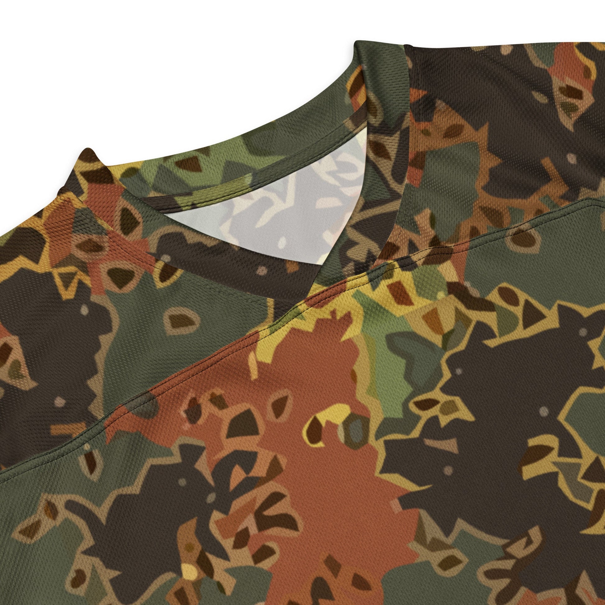 Modern Warfare Fractal Flecktarn Autumn CAMO hockey fan jersey Hockey Jerseys
