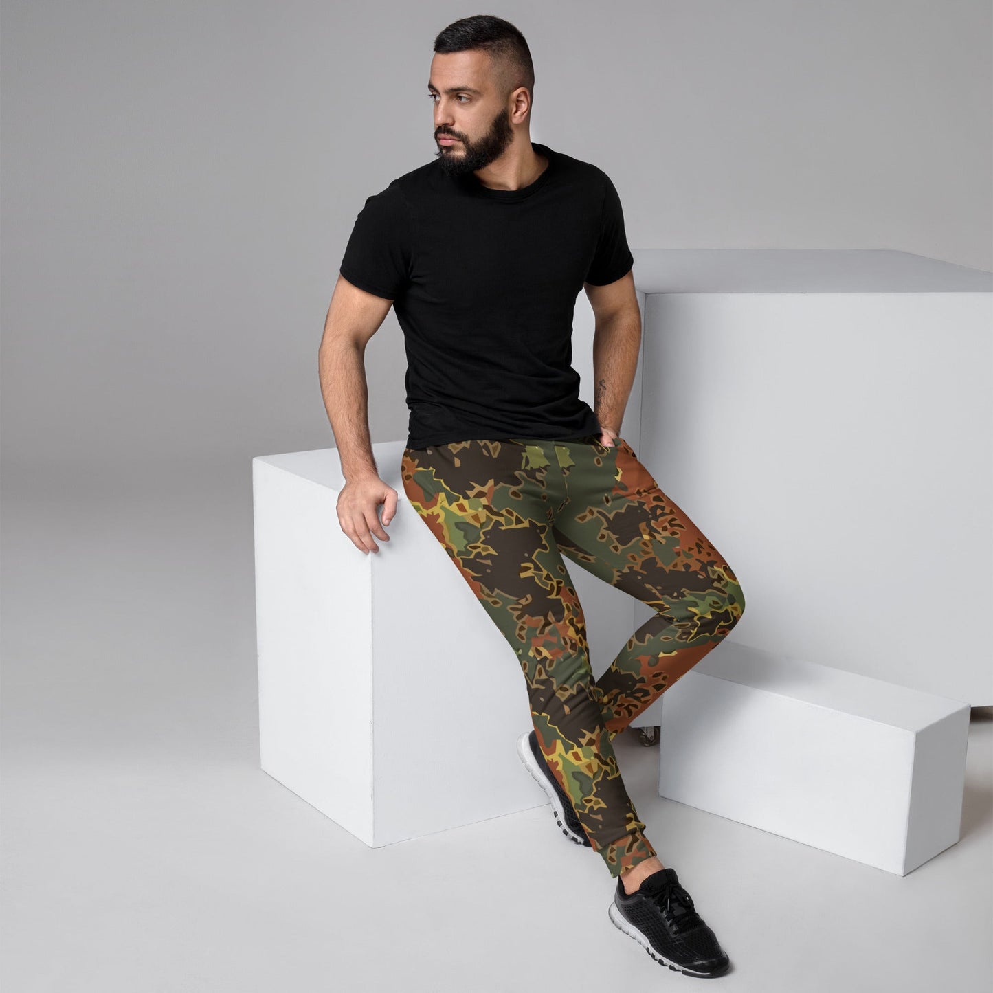Modern Warfare Fractal Flecktarn Autumn CAMO Mens Joggers - XS