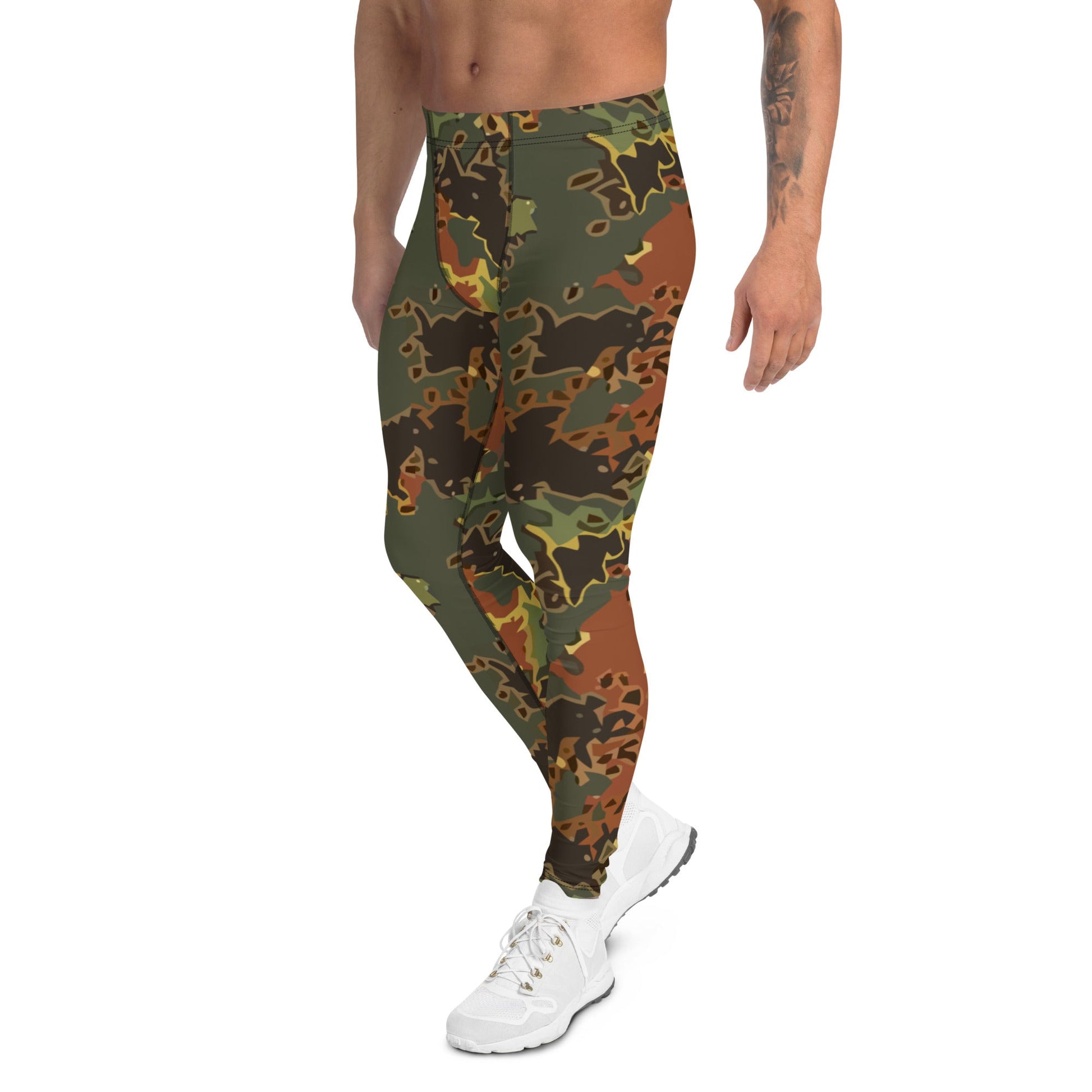 Modern Warfare Fractal Flecktarn Autumn CAMO Mens Leggings