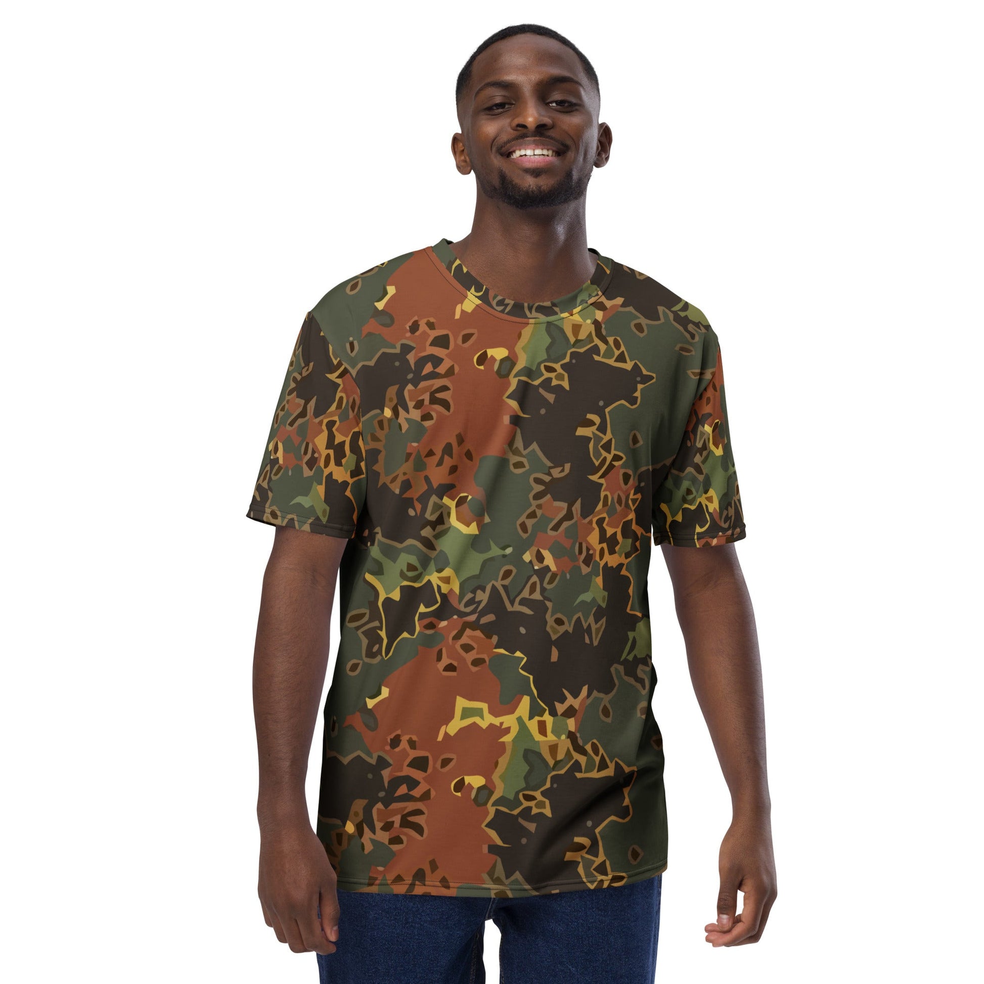 Modern Warfare Fractal Flecktarn Autumn CAMO Mens t-shirt - T-Shirts