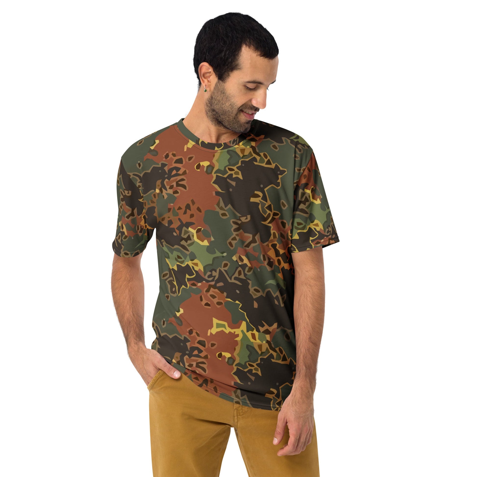 Modern Warfare Fractal Flecktarn Autumn CAMO Mens t-shirt - T-Shirts