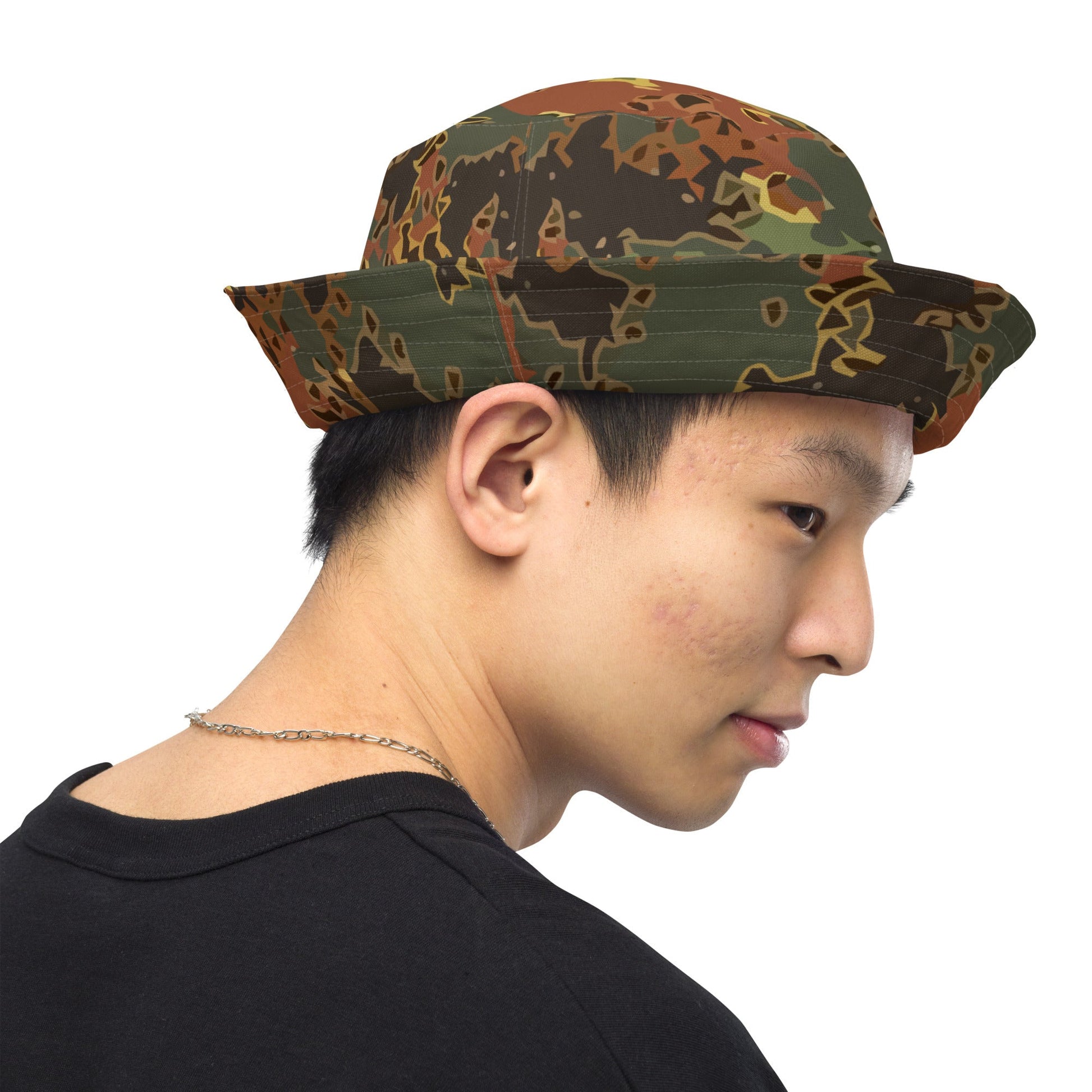 Modern Warfare Fractal Flecktarn Autumn CAMO Reversible bucket hat - Bucket Hats