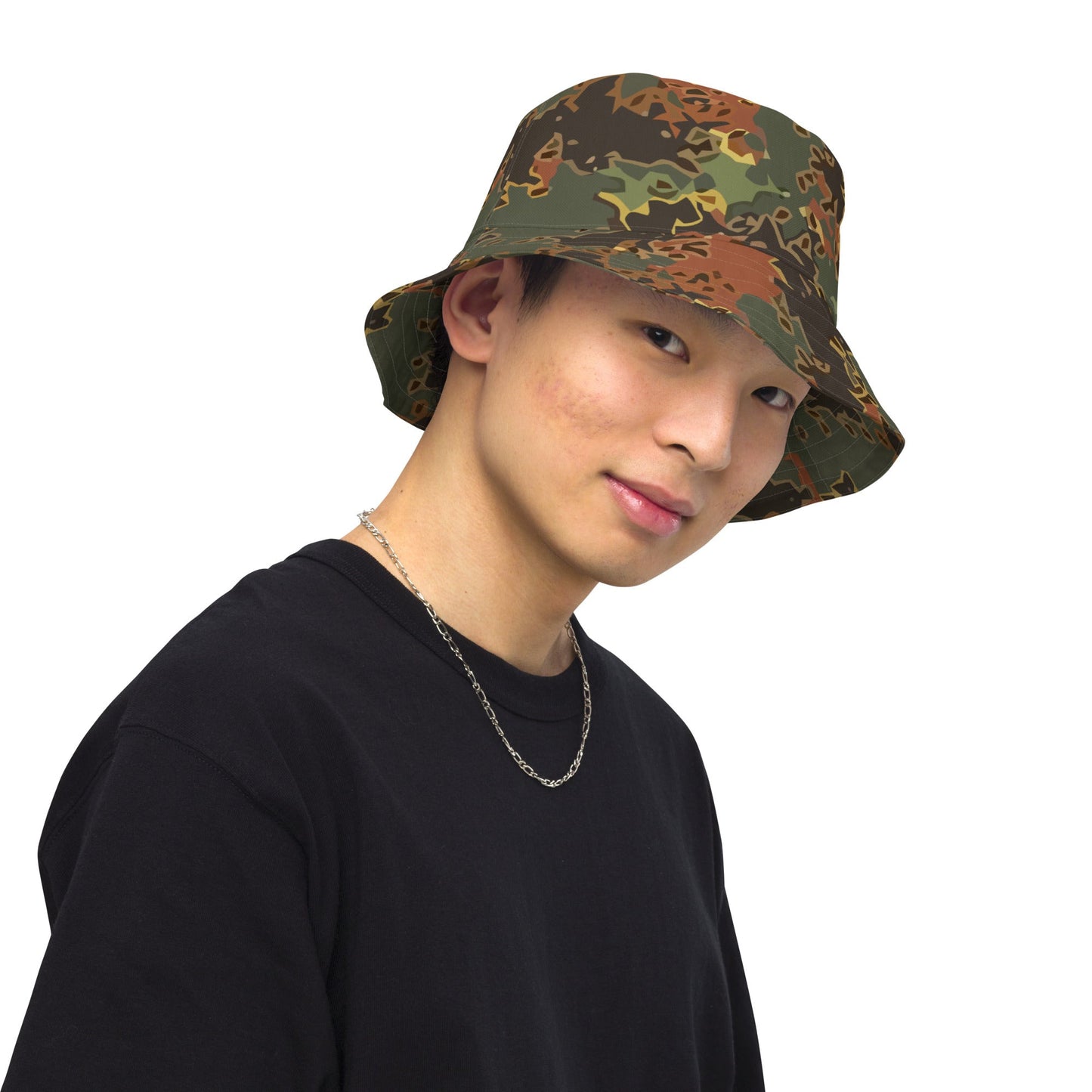 Modern Warfare Fractal Flecktarn Autumn CAMO Reversible bucket hat - Bucket Hats