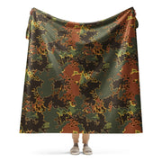 Autumn Fractal CAMO Sherpa Blanket - 60″×80″