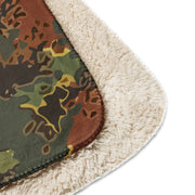 Autumn Fractal CAMO Sherpa Blanket