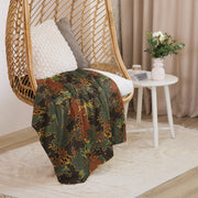 Autumn Fractal CAMO Sherpa Blanket