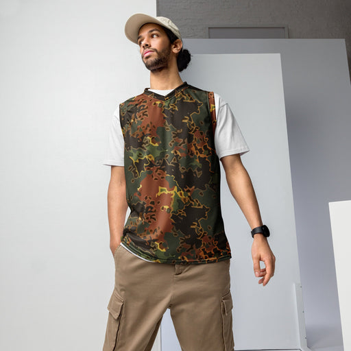 Autumn Fractal CAMO Unisex Basketball Jersey - 2XS