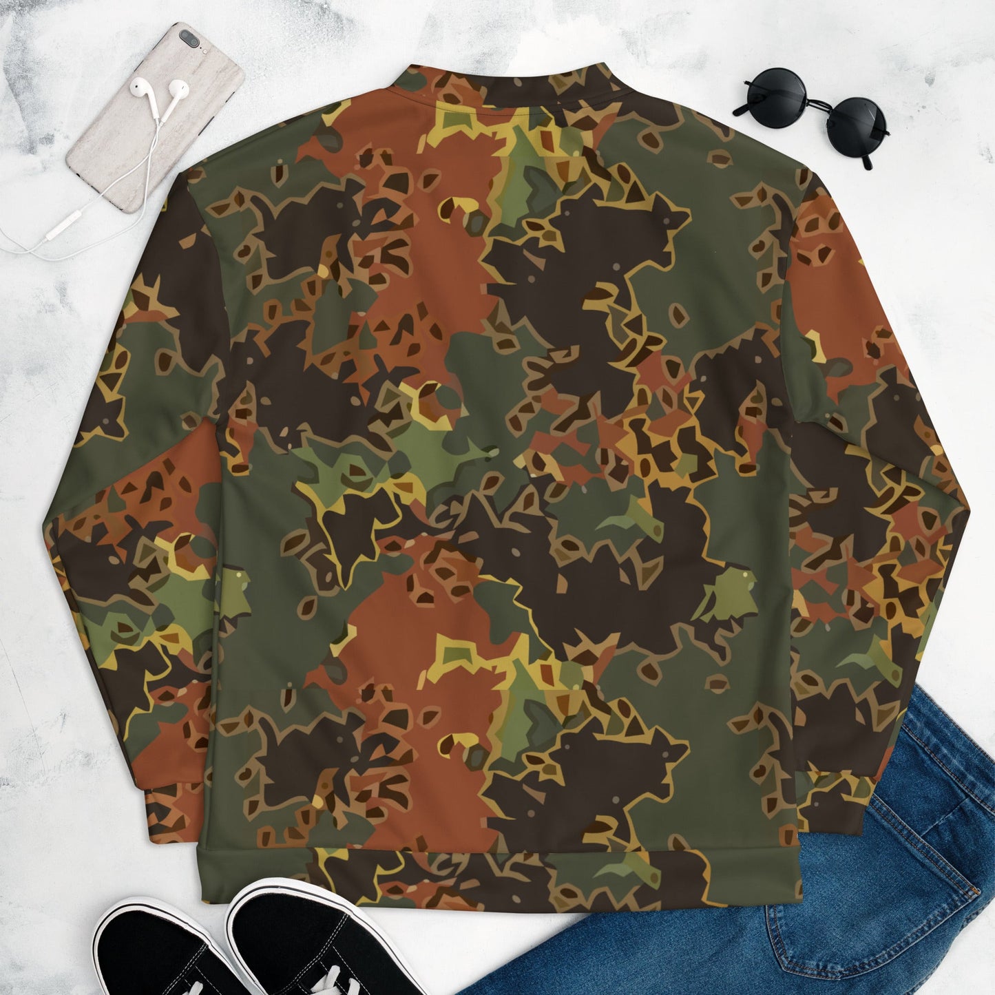 Modern Warfare Fractal Flecktarn Autumn CAMO Unisex Bomber Jacket