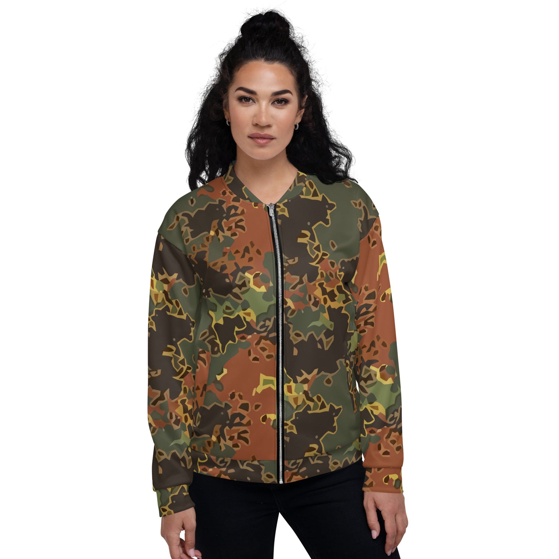 Modern Warfare Fractal Flecktarn Autumn CAMO Unisex Bomber Jacket