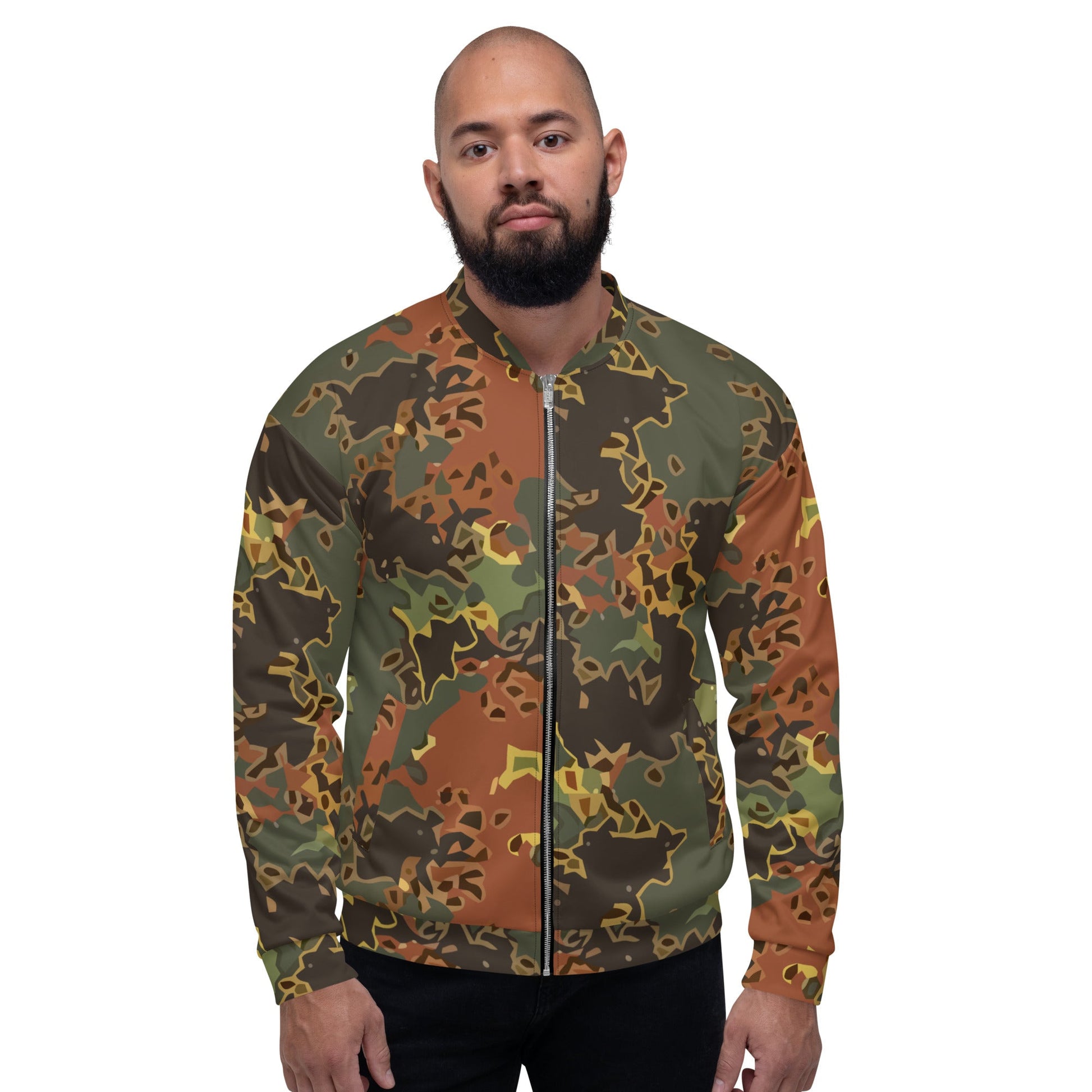 Modern Warfare Fractal Flecktarn Autumn CAMO Unisex Bomber Jacket