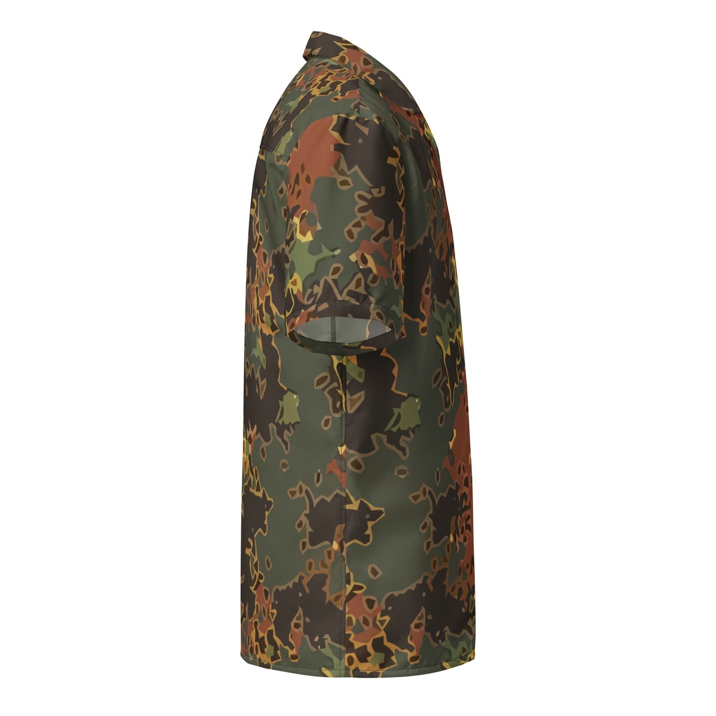 Modern Warfare Fractal Flecktarn Autumn CAMO Unisex button shirt Button Shirts