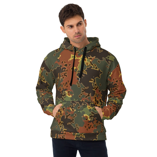 Modern Warfare Fractal Flecktarn Autumn CAMO Unisex Hoodie - 2XS - Hoodies