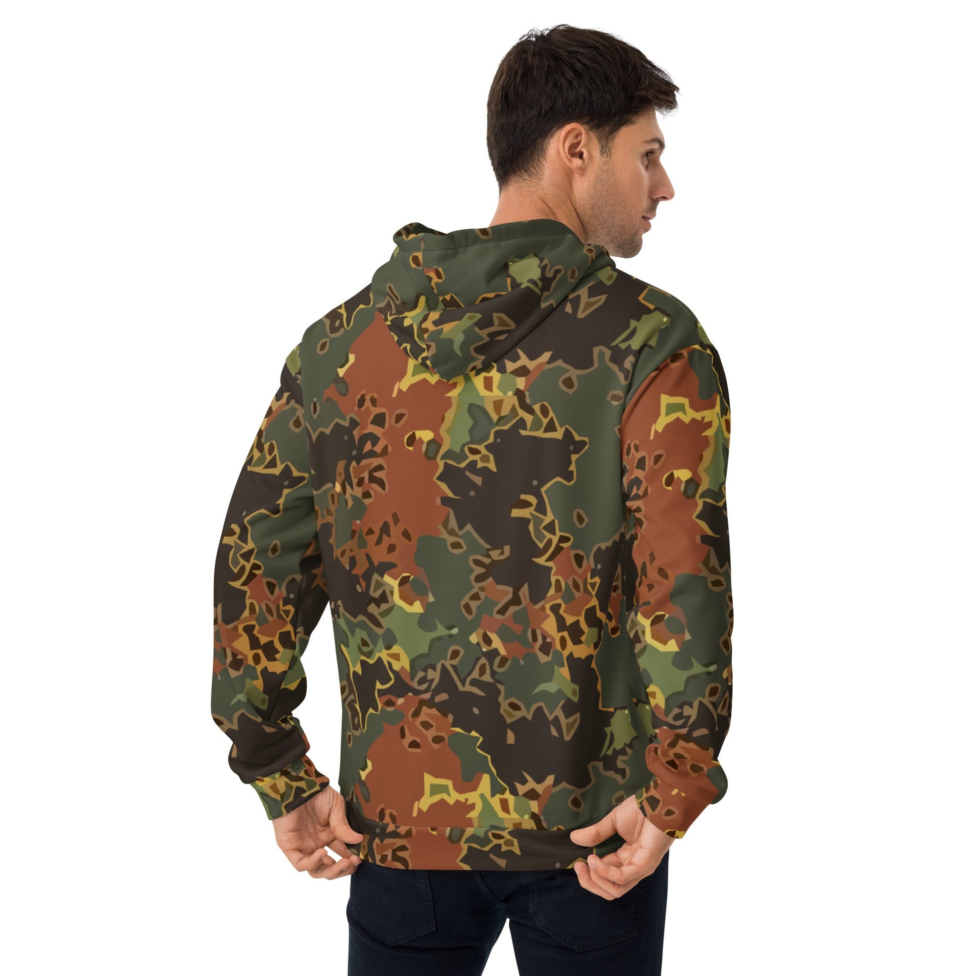 Modern Warfare Fractal Flecktarn Autumn CAMO Unisex Hoodie - Hoodies