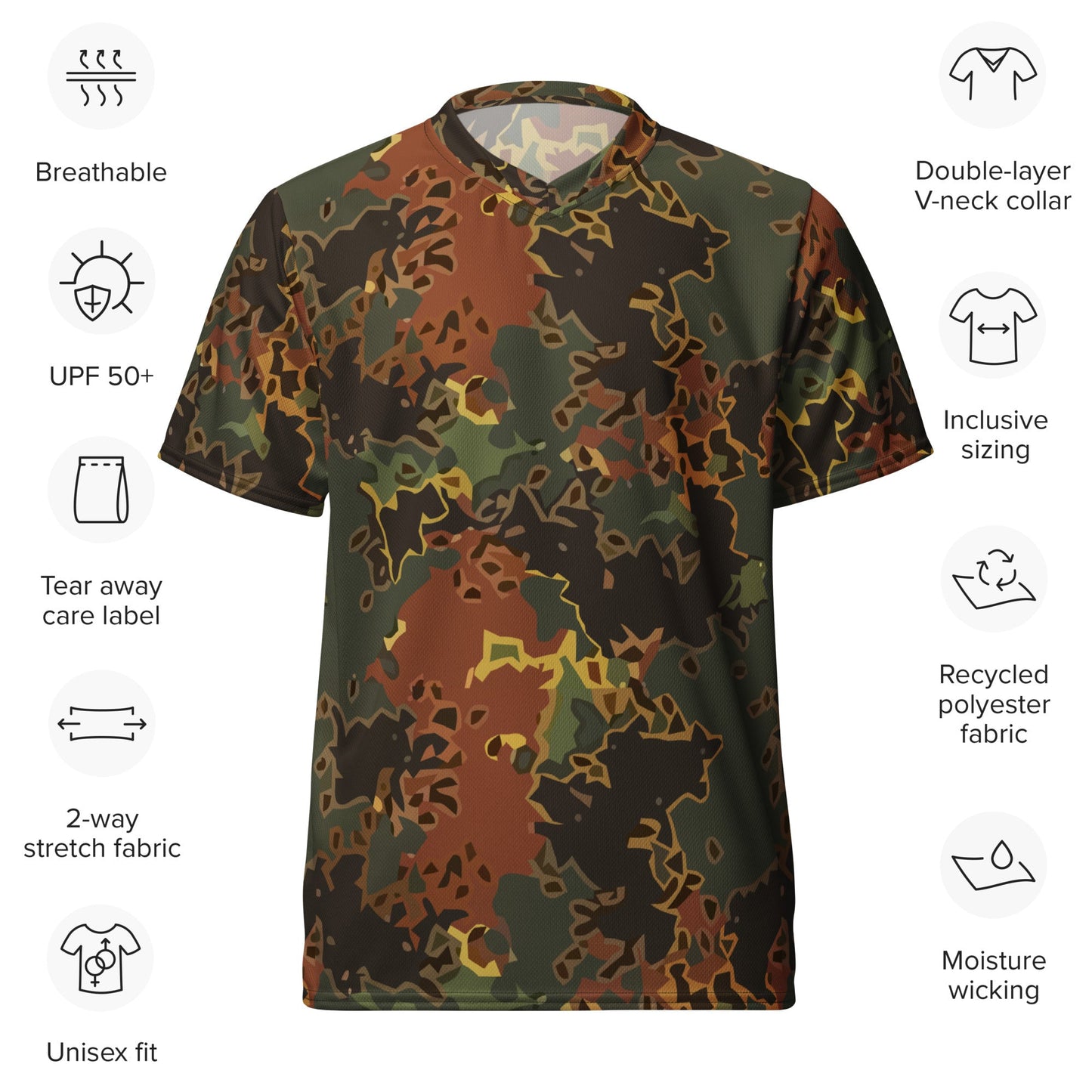 Modern Warfare Fractal Flecktarn Autumn CAMO Unisex Sports Jersey