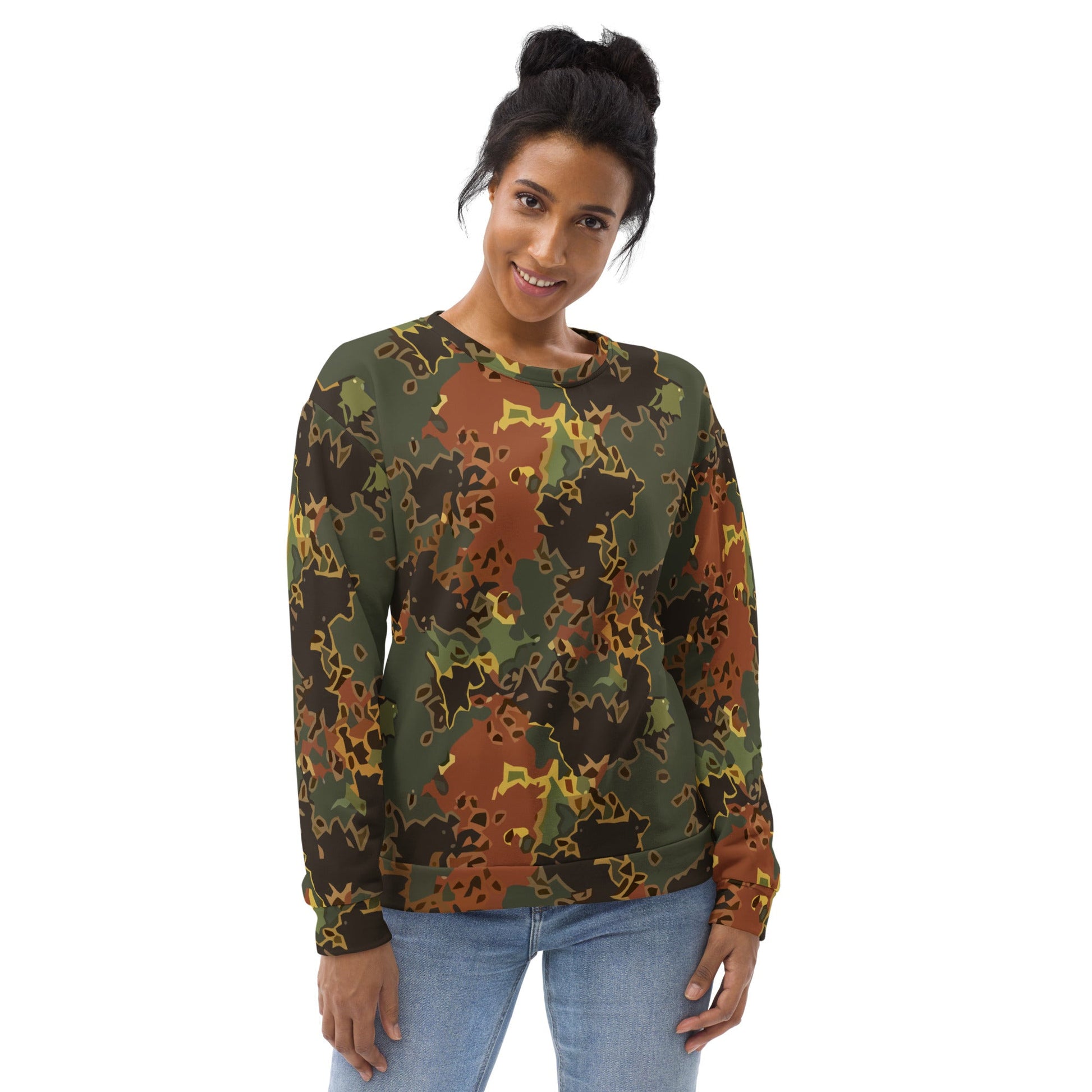 Modern Warfare Fractal Flecktarn Autumn CAMO Unisex Sweatshirt - Sweatshirts