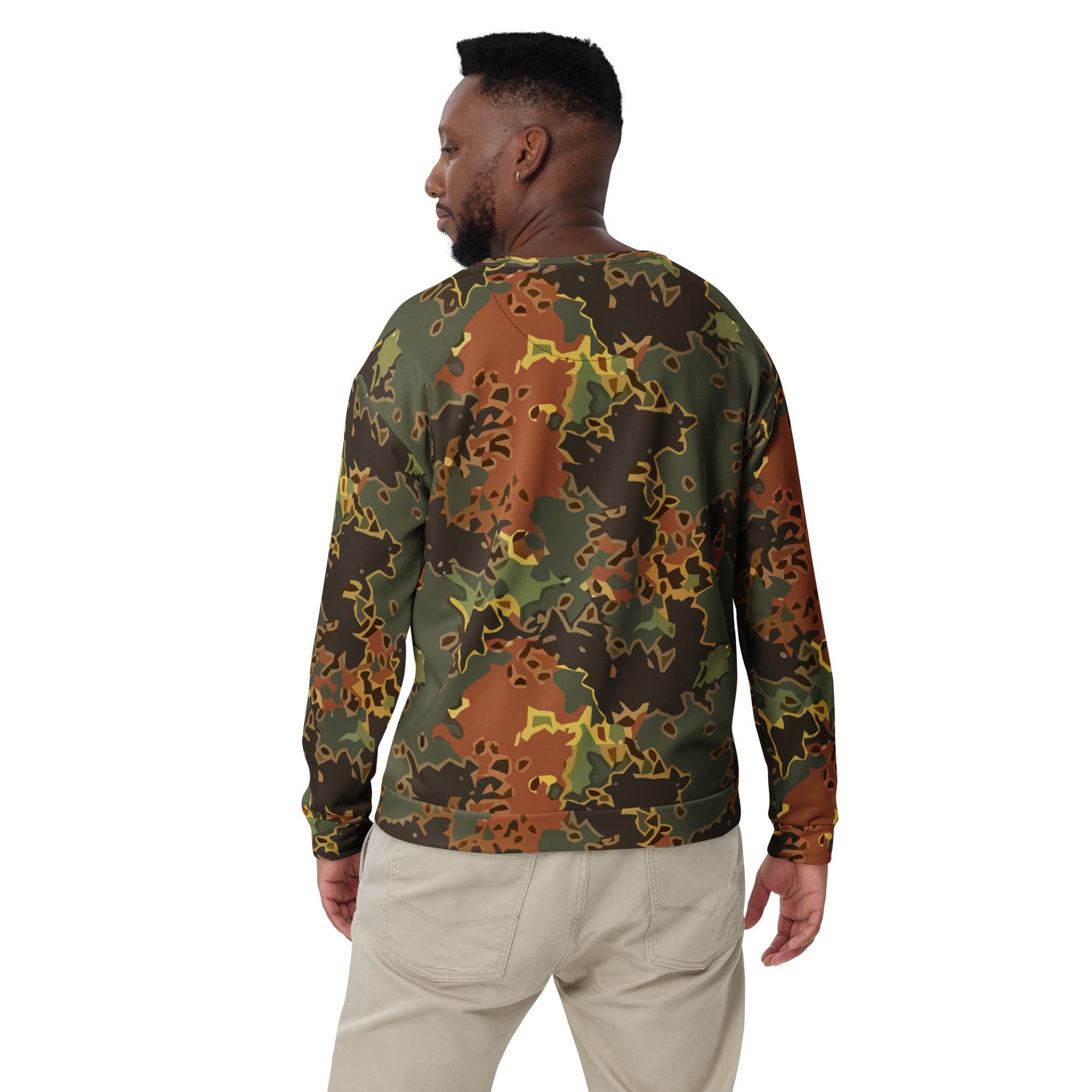 Modern Warfare Fractal Flecktarn Autumn CAMO Unisex Sweatshirt - Sweatshirts